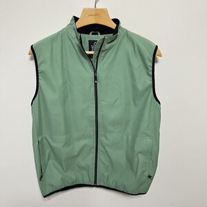 Turtleson Men's Performance Full Zip Golf Vest Polyester Size L Water Resistant